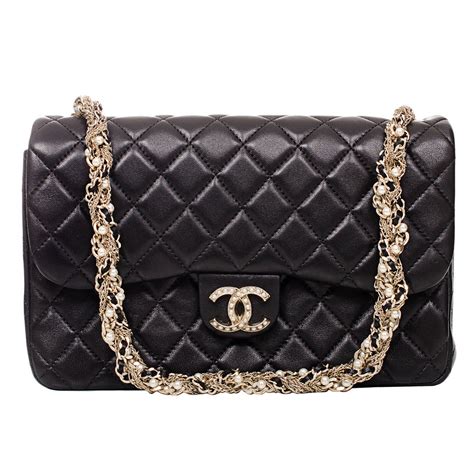 chanel 94305 noir|chanel lambskin.